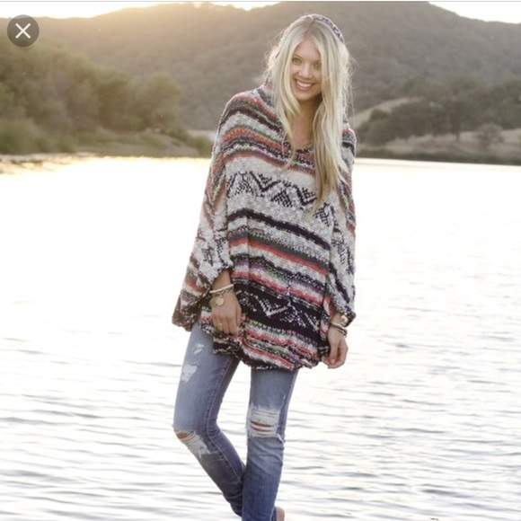 Free People Sweaters - Free People Bubble Tea Poncho XS/S